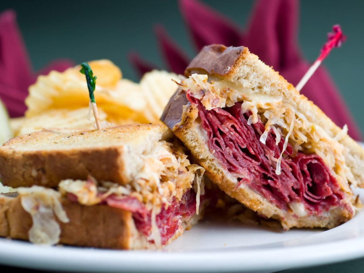 Classic Reuben Sandwich.