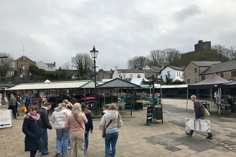 Clitheroe Market in spring 2024