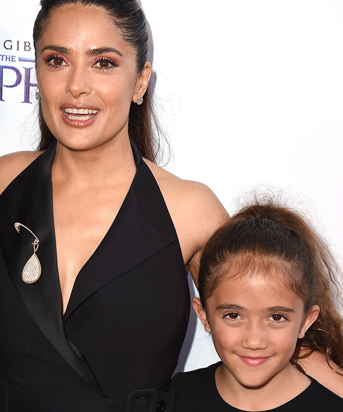 Salma Hayek and her 8-year-old daughter Valentina.