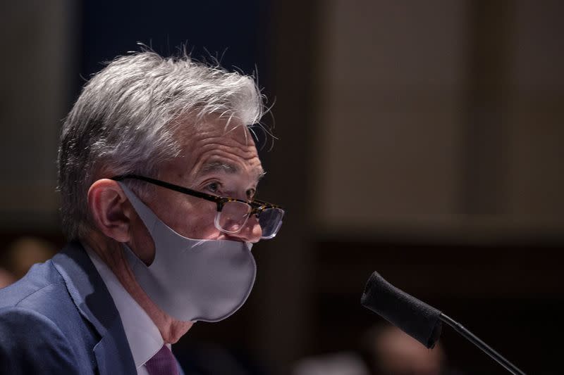 FILE PHOTO: U.S. House of Representatives Financial Services Committee hearing on oversight of the Treasury Department and Federal Reserve response to the outbreak of the coronavirus disease (COVID-19), in Washington