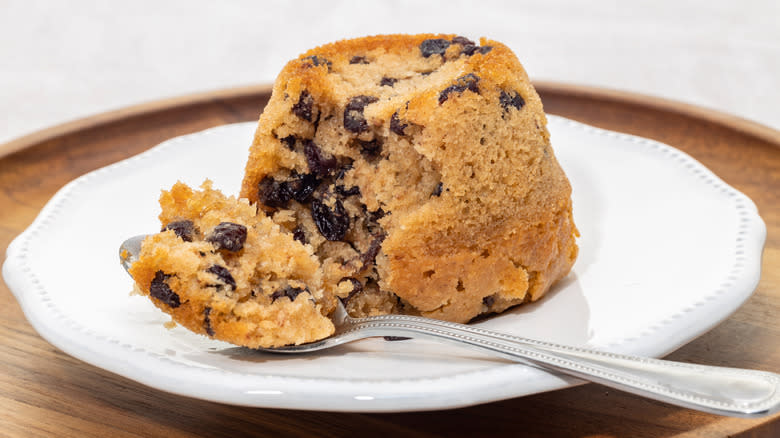 Spotted dick pudding