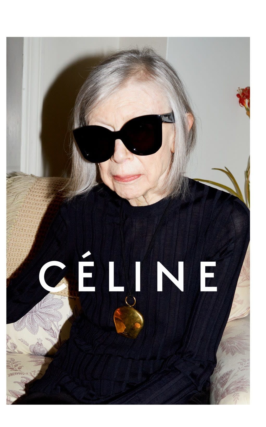 Joan Didion in the Celine SS15 campaign - Courtesy