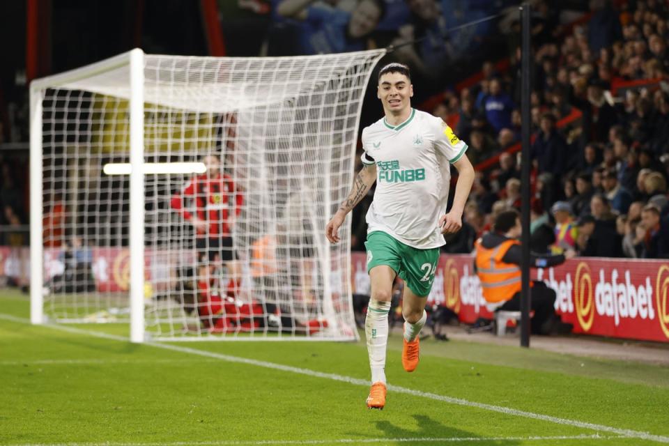 Miguel Almiron salvaged a draw for Newcastle with his equaliser  (PA Wire)