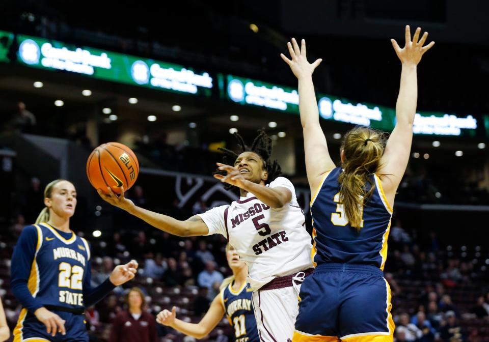 The Missouri State Lady Bears take on the Murray State Racers on Friday, Feb. 17, 2023.