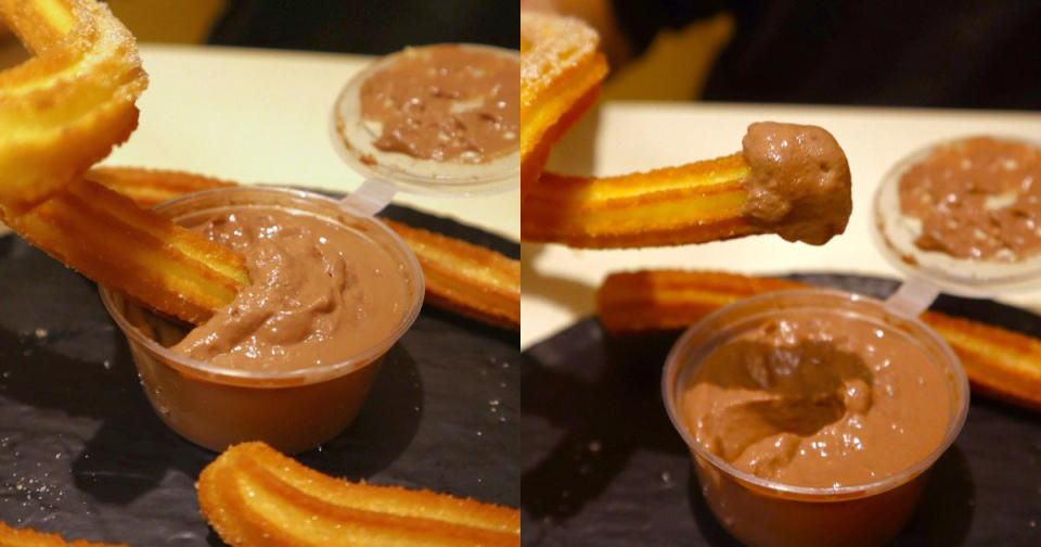 eduardo's - churros dipped in chocolate