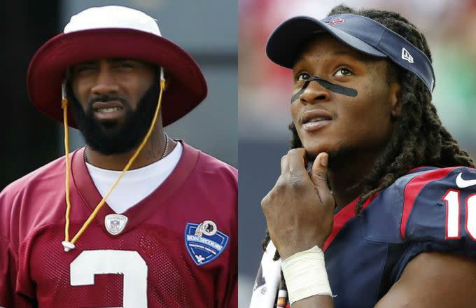 DeAngelo Hall feuds with Bleacher Report writer on Twitter