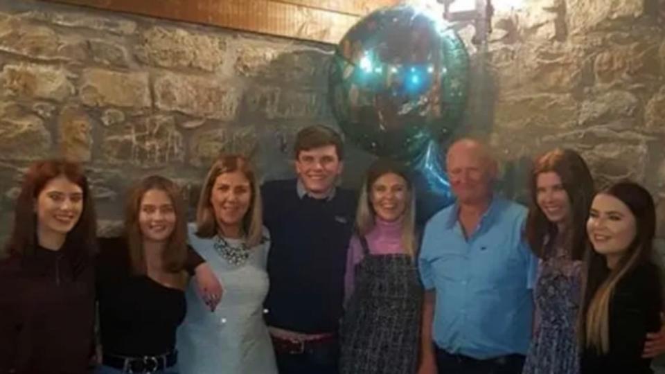 Boean Jones (centre) pictured with family. Picture: Supplied.