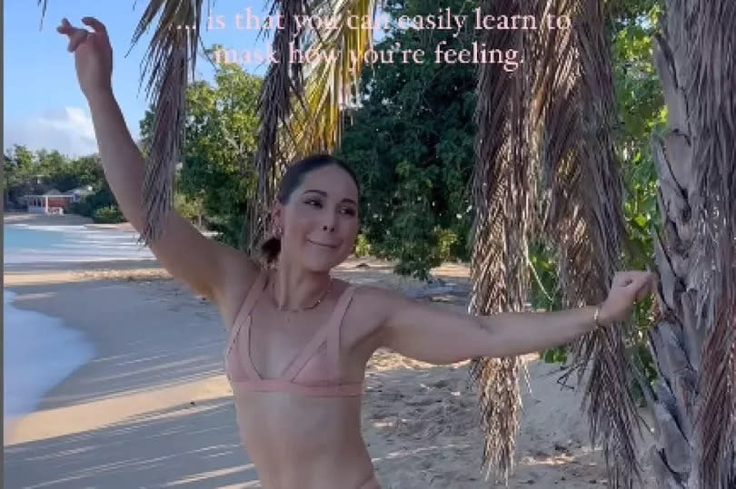 Louise shared a new open and honest message -Credit:Louise Thompson Instagram