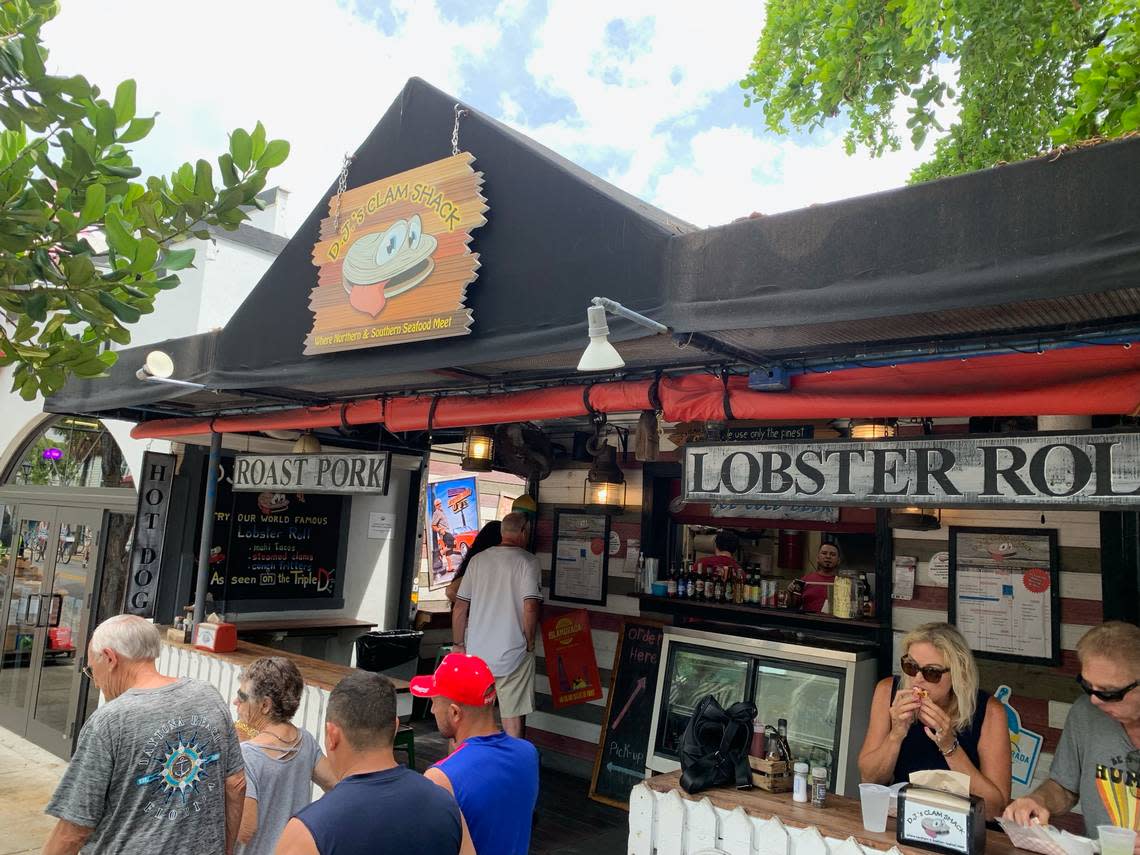 Yes! Roast pork is also on the menu at DJ’s Clam Shack in Key West.