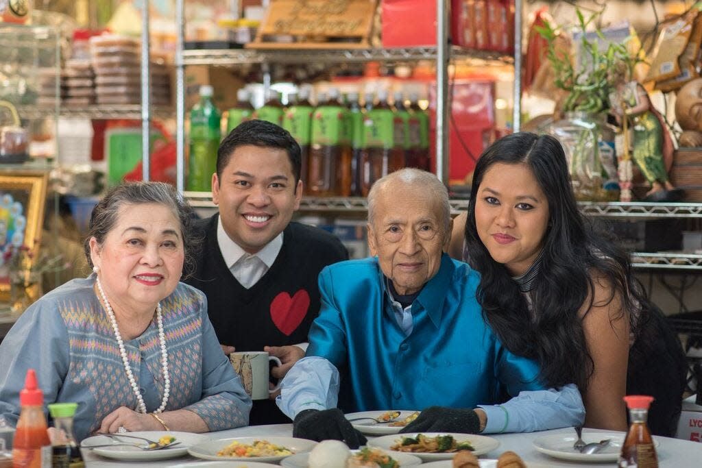 From left, Patti Myint, son Arnold Myint, husband Win Myint and daughter Anna Myint.