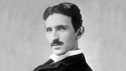 <span class="caption">At the turn of the twentieth century, electrical engineer Nikola Tesla began work on a wireless electricity network. It ultimately failed.</span> <span class="attribution"><a class="link " href="https://wallsdesk.com/wp-content/uploads/2016/11/Nikola-Tesla-Images.jpg" rel="nofollow noopener" target="_blank" data-ylk="slk:Wallsdesk;elm:context_link;itc:0;sec:content-canvas">Wallsdesk</a></span>