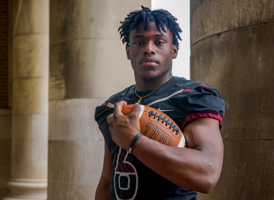 Peoria High senior Malachi Washington rushed for 3,348 yards and 53 touchdowns on 407 carries this season, leading the Lions to a berth in the Class 5A state championship game in Champaign. He is the 2022 Journal Star Football Player of the Year.