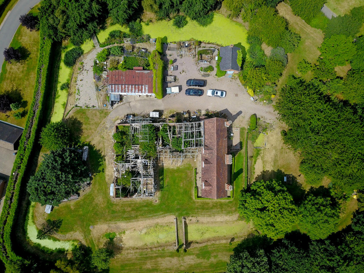 Aerial view of Sinai Park House in Burton Upon Trent.