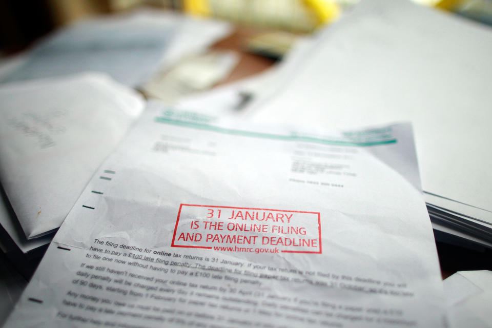 The taxman will be sending out reminder letters to millions of workers (Matthew Lloyd/Getty Images)