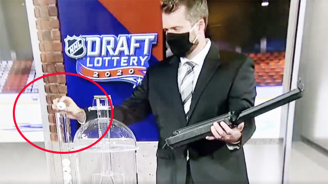 NHL draft lottery blasted as 'rigged' after host appears to