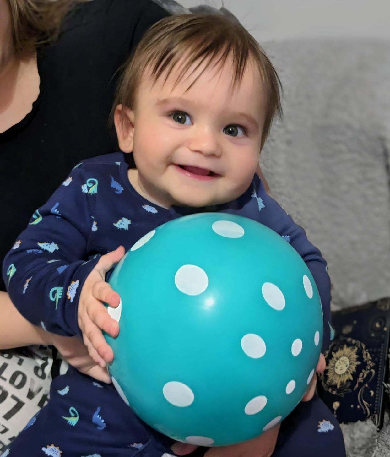 Baby Rohan celebrating his first birthday