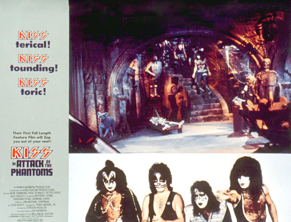KISS MEETS THE PHANTOM OF THE PARK (aka KISS IN ATTACK OF THE PHANTOMS), Kiss: Gene Simmons, Peter Criss, Ace Frehley, Paul Stanley, 1978