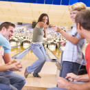 <b>Bowling </b><br><br>Why not grab a bunch of friends and make your way down to your nearest ten-pin lane? You can burn up to 240 calories per hour bowling and the average adult uses 134 muscles, according to the <a href="http://www.bowl.com/Join_USBC/Membership_and_League_Options/League_Details/" rel="nofollow noopener" target="_blank" data-ylk="slk:US Bowling Congress;elm:context_link;itc:0;sec:content-canvas" class="link ">US Bowling Congress</a>. Just make sure you choose a heavy ball…<br><br>© Rex