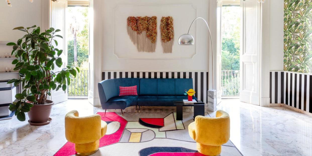 apartment of anna masello and giovanni izzo in naples photography by monica spezia living room