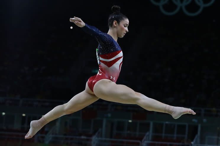 What do athletes like gymnast Aly Raisman eat? (Photo: THOMAS COEX/AFP/Getty Images)