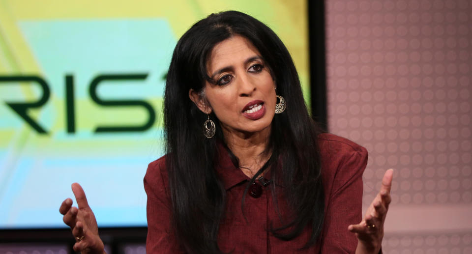 CEO Arista Networks Jayshree Ullal ranks sixth. Her wealth is estimated to be Rs 10,220 crore. OPhoto: Getty Images