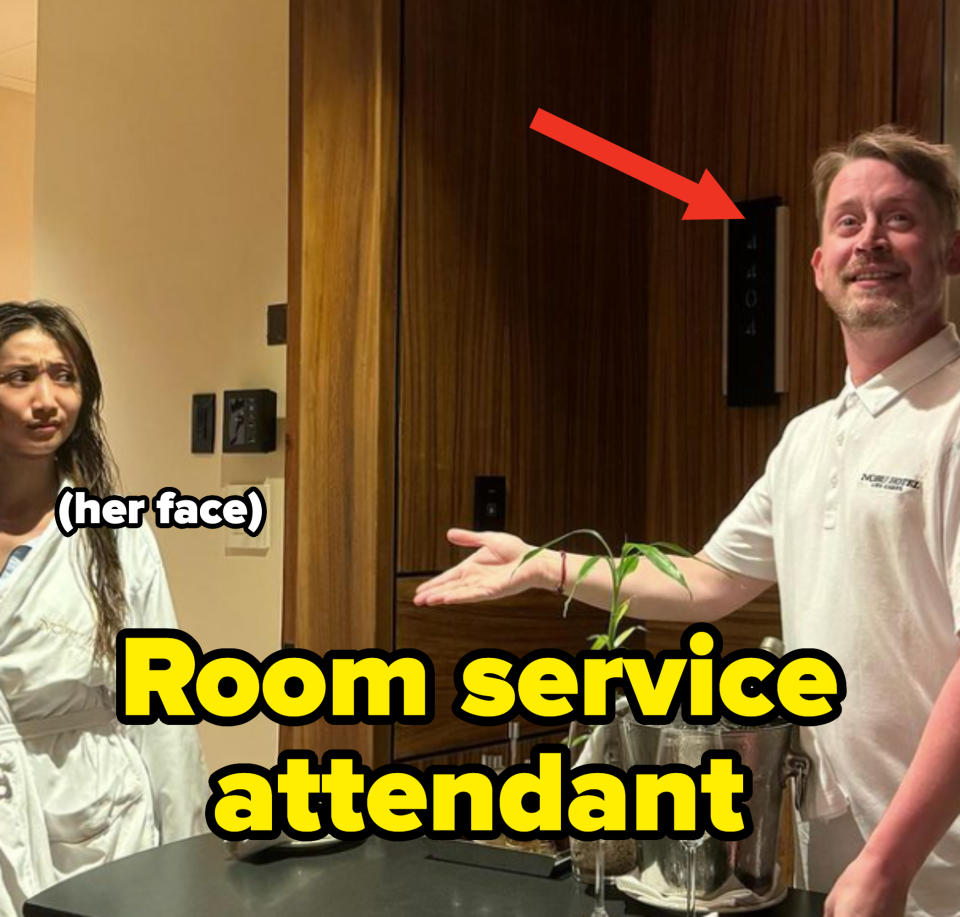 "Room service attendant"