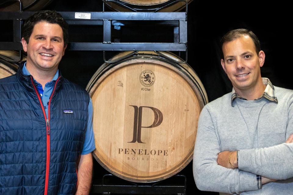 Penelope Bourbon is a bourbon brand that was launched by two Basking Ridge natives, Michael Paladini (left) and Daniel Polise.