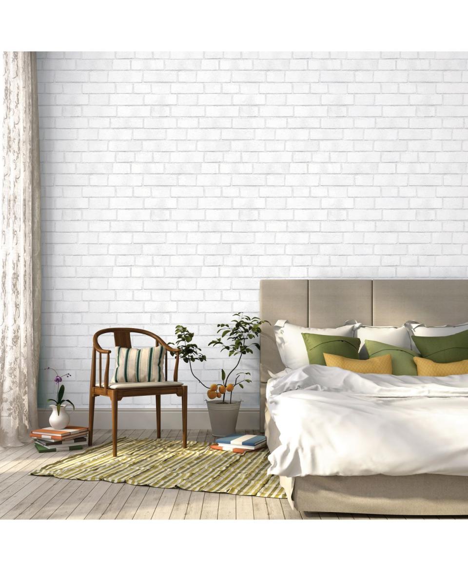 5) Brick Removable Wallpaper, Double Roll