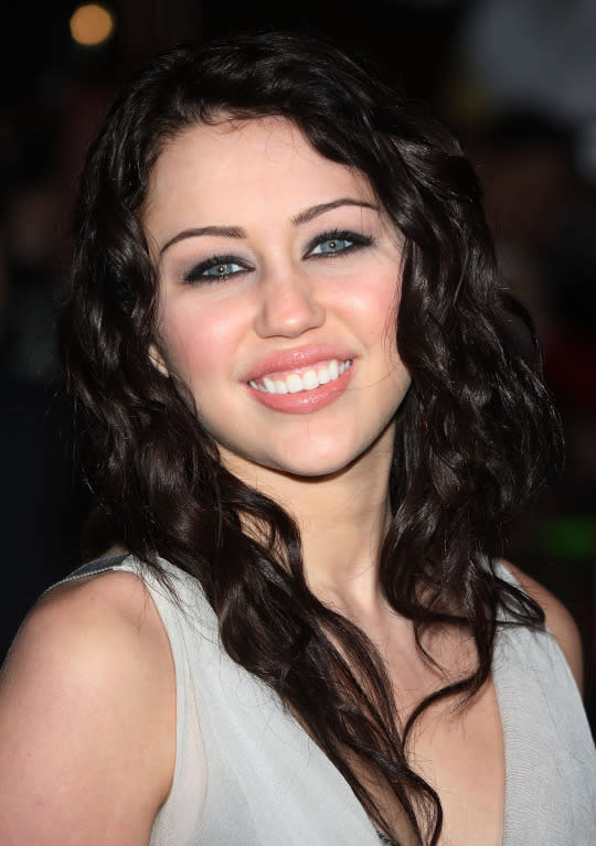 At the Hannah Montana & Miley Cyrus: Best of Both Worlds premiere, 2008