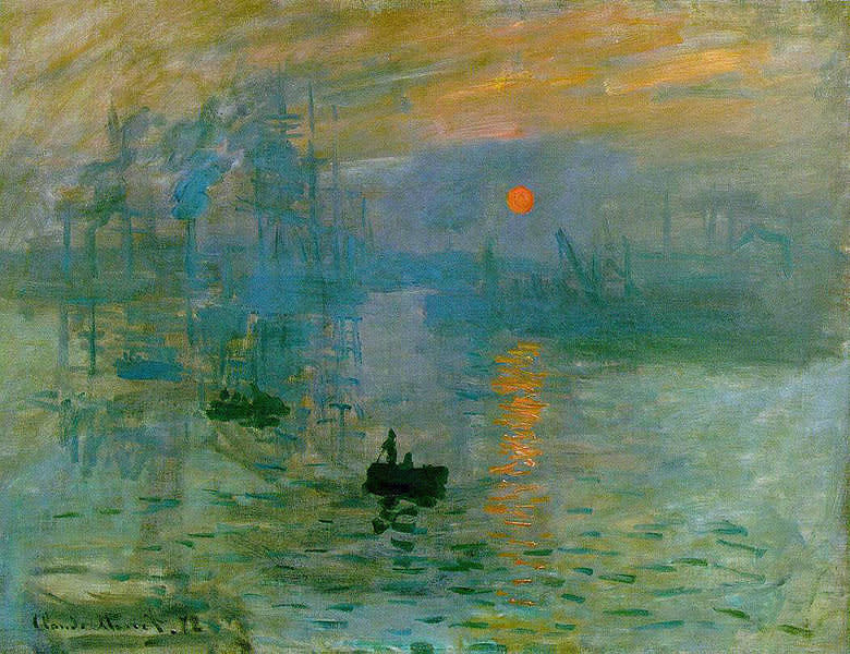 Claude Monet, Impression Sunrise, 1872.