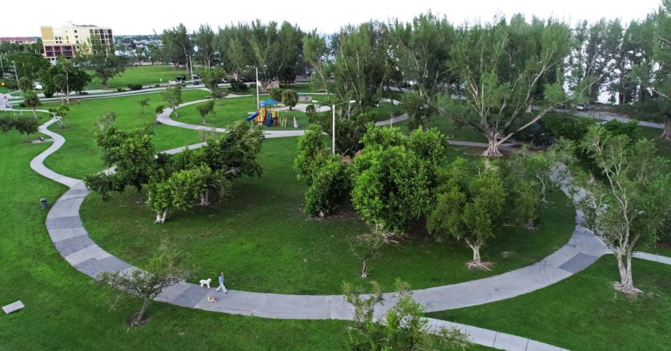 Aerial view of Jaycee Park in Cape Coral photographed Tuesday, September 12, 2023. Ricardo Rolon/USA TODAY NETWORK-FLORIDA