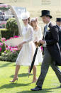 <p>La pareja atendió muy elegante a la carrera de caballos Royal Ascot, al día siguiente William celebraría su cumpleaños 35.<br>(Photo by John Phillips/Getty Images for Ascot Racecourse) </p>