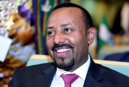 FILE PHOTO: Ethiopian Prime Minister Abiy Ahmed attends meetings of Heads of State and Government on the situation in the Democratic Republic of Congo at the African Union Headquarters in Addis Ababa, Ethiopia January 17, 2019. REUTERS/Tiksa Negeri/File Photo