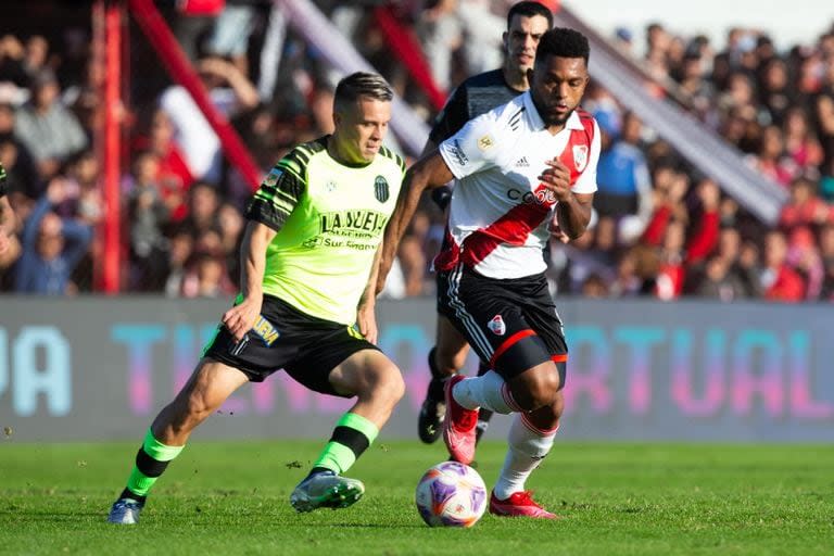 En el último enfrentamiento entre River y Barracas, por la Liga Profesional, el Guapo ganó 2 a 1