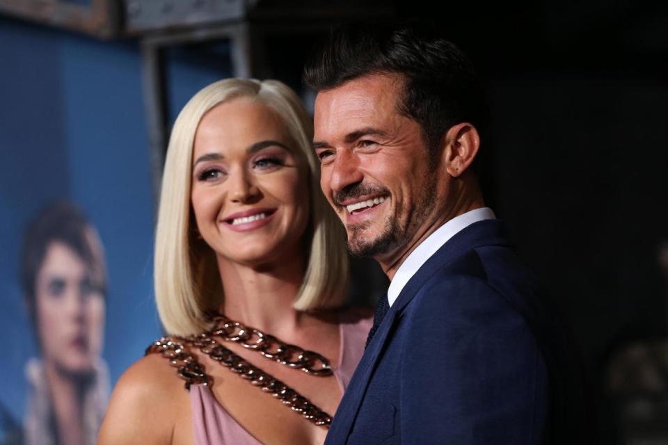 Katy Perry and Orlando Bloom attend the premiere of Carnival Row on August 21, 2019 (Getty Images)