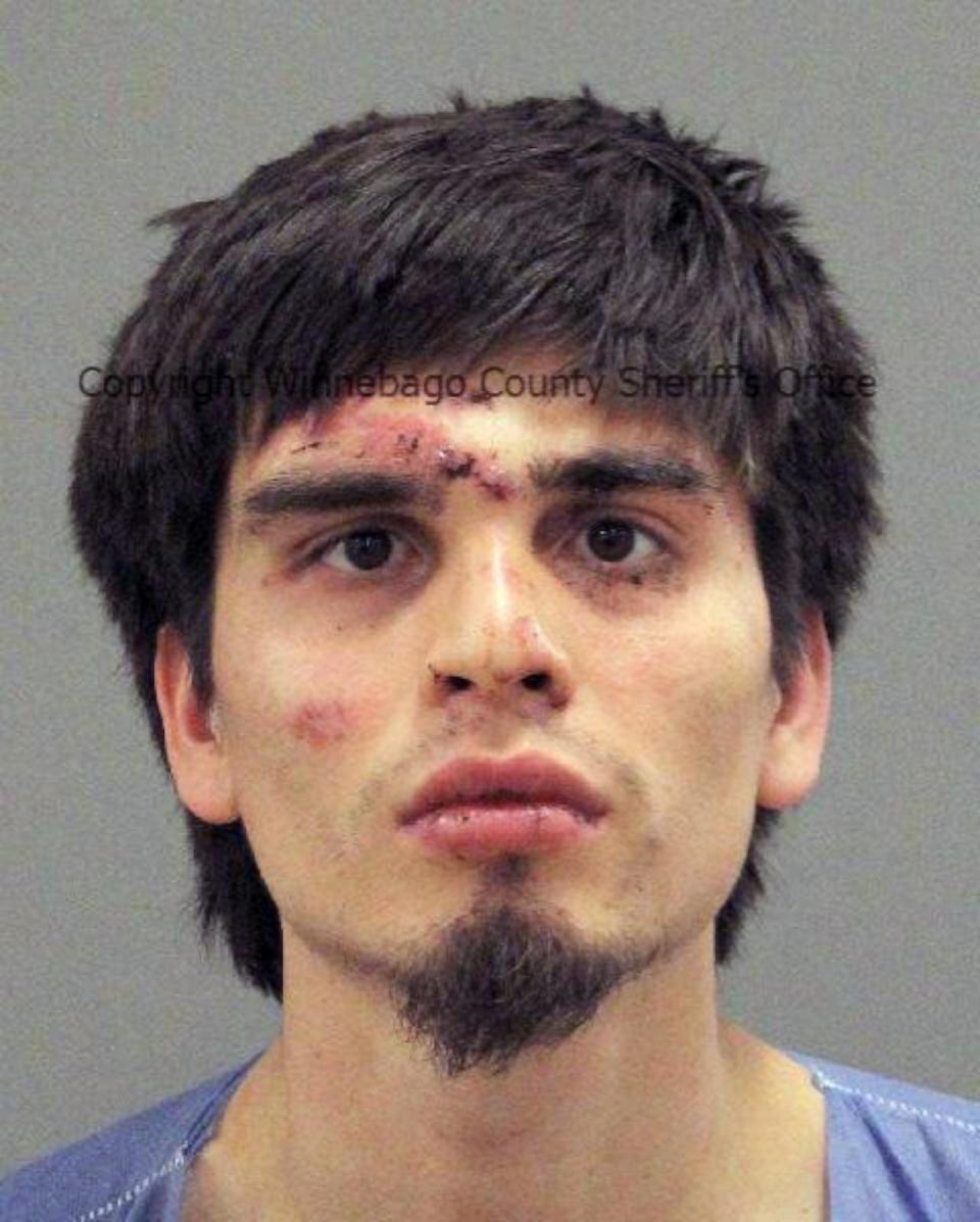 PHOTO: Christian Soto, 22, pictured in this jail booking photo, is suspected in a stabbing spree on March 27, 2024, in Rockford, Ill. (Winnebago County Jail)