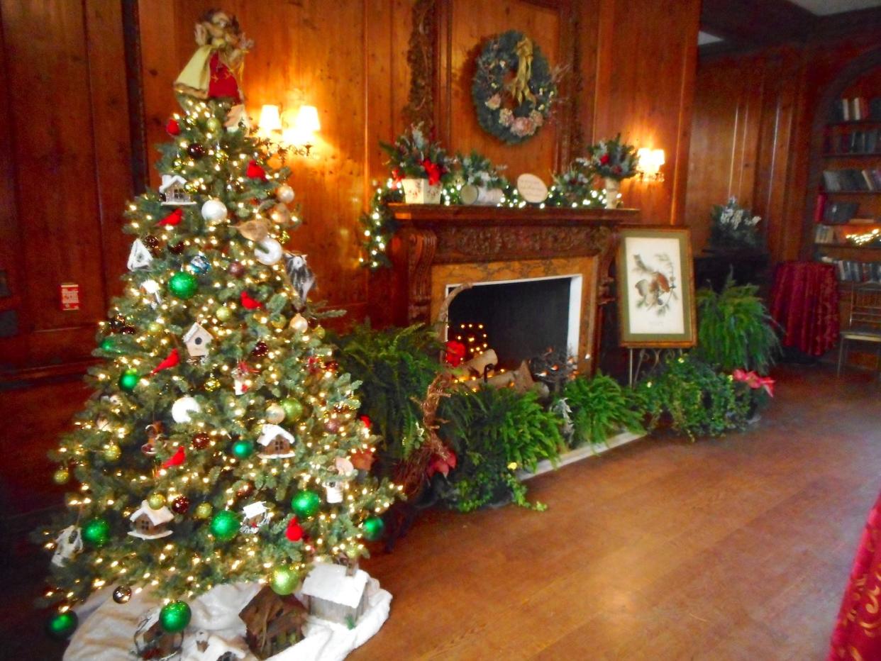 Skylands Manor at New Jersey Botanical Gardens is decorated for its Holiday Open House.
