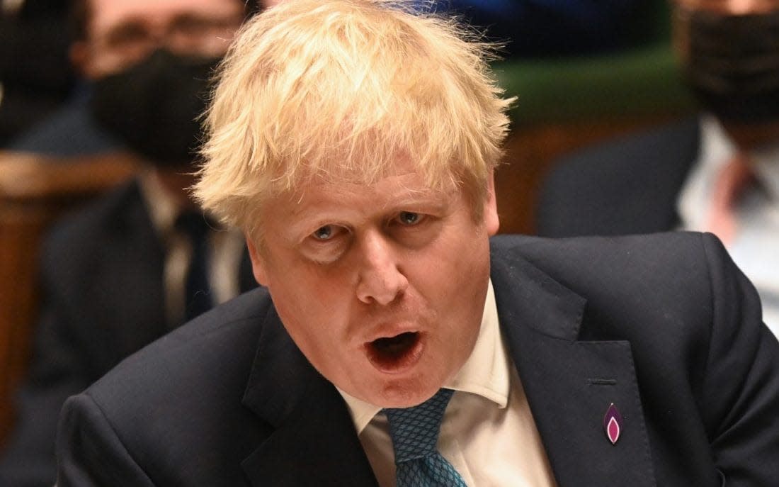 Speaking about the Northern Ireland Protocol, Boris Johnson said: 'Frankly the EU is implementing this in an insane and pettifogging way and we need to sort it out'