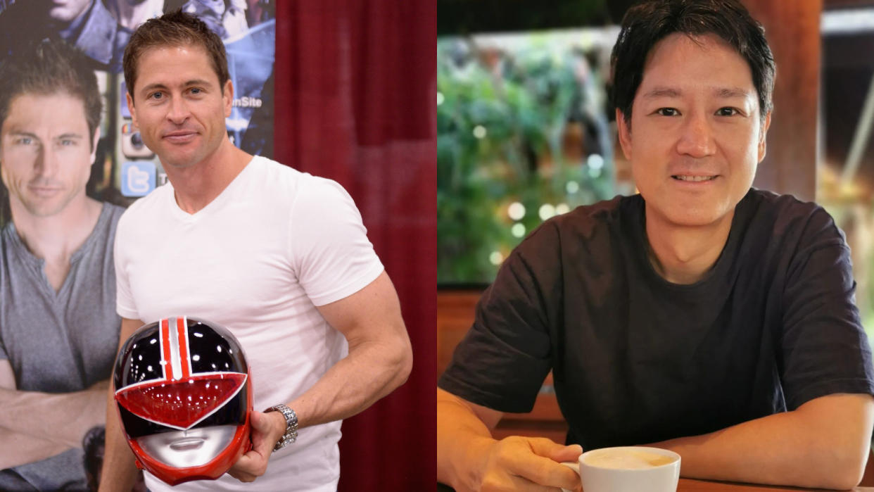 Actors from the Power Rangers franchise, like Jason Faunt (left) and Jason Chan, will make their first live appearance at SGCC 2023.