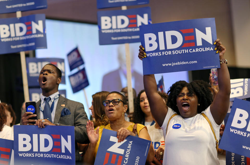 Supporters of Joe Biden 