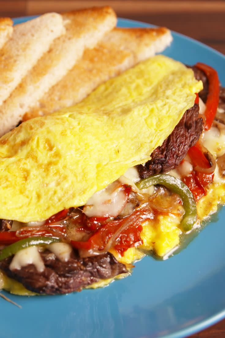 Philly Cheesesteak Omelet