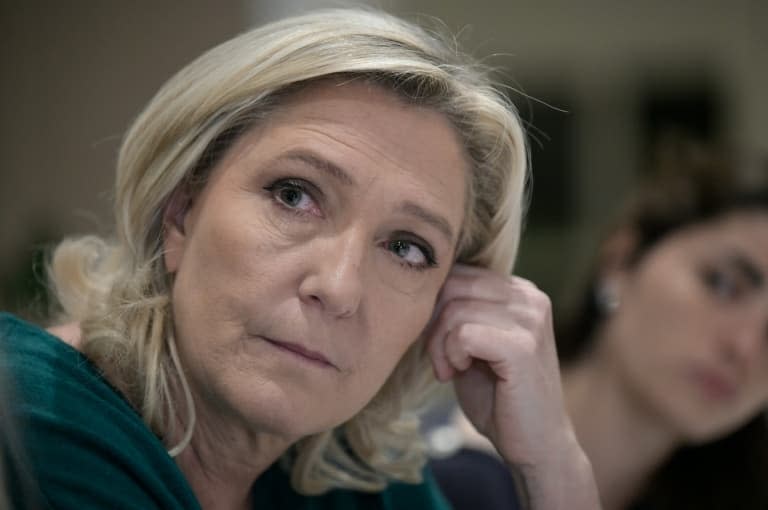 La candidate du Rassemblement national à la présidentielle, Marine Le Pen, le 4 novembre 2021 à Mulhouse, dans l'est de la France. Image d'illustration. - SEBASTIEN BOZON