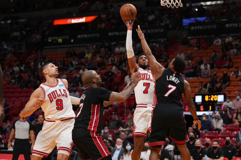 The Bulls and the Heat are tied for the top spot in the Eastern Conference. But a few other teams are in close pursuit.