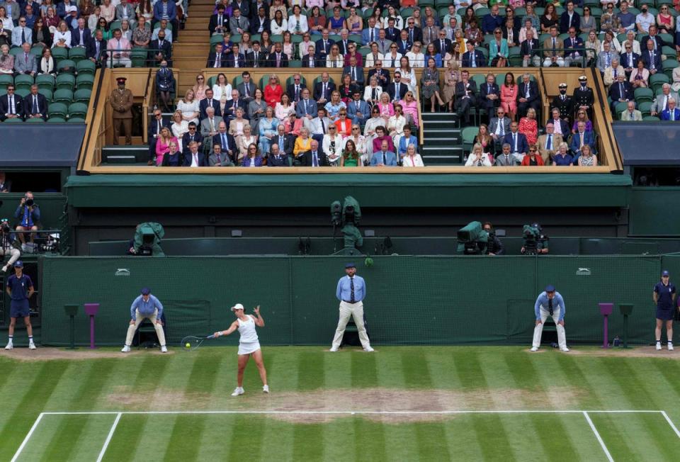 Wimbledon’s Royal Box (POOL/AFP via Getty Images)