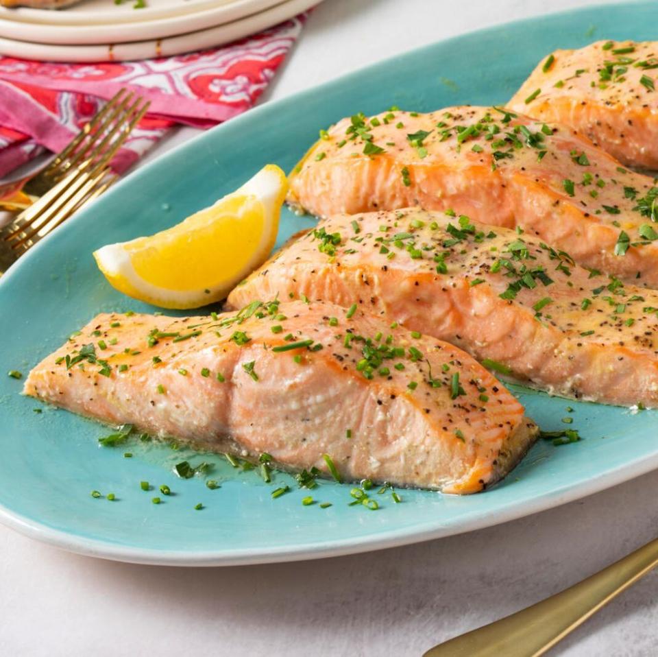 baked salmon with herbs and lemon