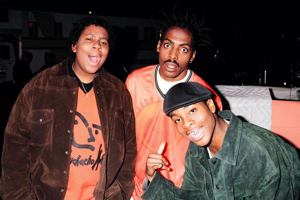 Coolio with Kenan and Kel during Nickelodeon's Coolio Shoot with Kenan and Kel in Los Angeles, California, United States.