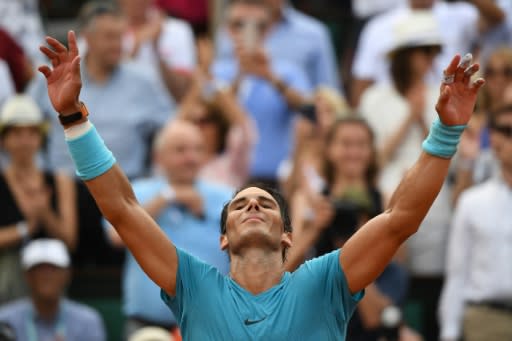 Eleven and counting: Rafael Nadal brushed aside Dominic Thiem to win his 11th French Open title