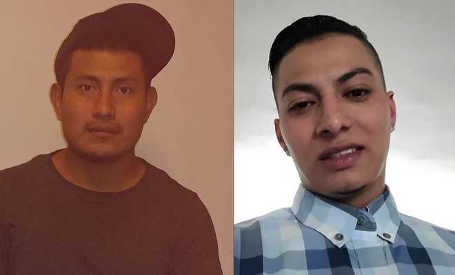 Juan Carlos Gutierrez, left, and Jordan Romero were killed in a construction accident at 190 High St. in Boston’s Financial District on Feb. 24, 2021.
