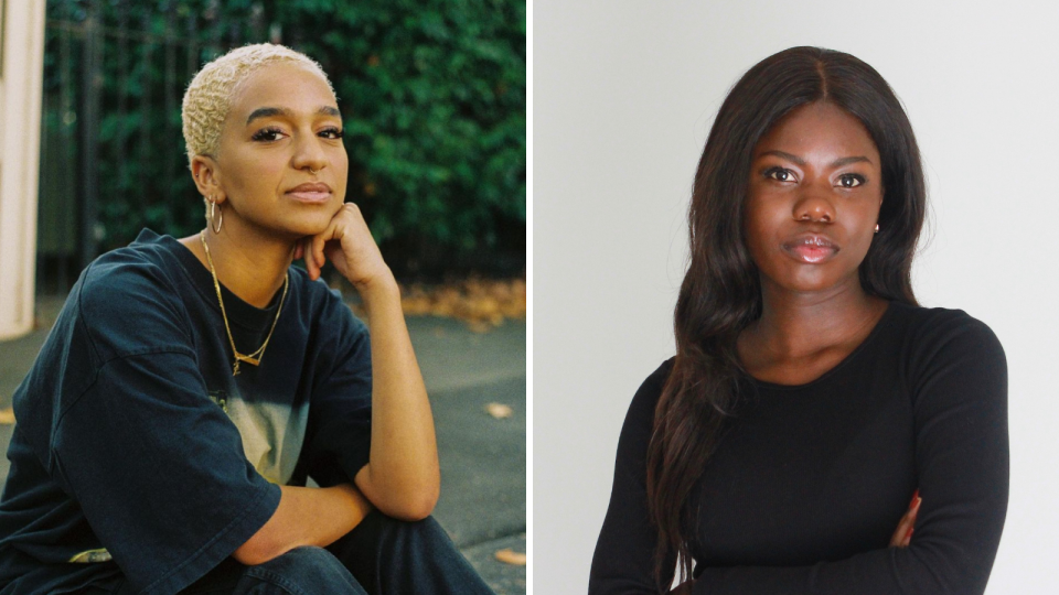 Zarah Garbrah and Esther Adeyinka are part of a new generation of female entrepreneurs leaving their stamp on the fashion and beauty industries. (Source: @b.y.niva Instagram, @shadiebyea Instagram)