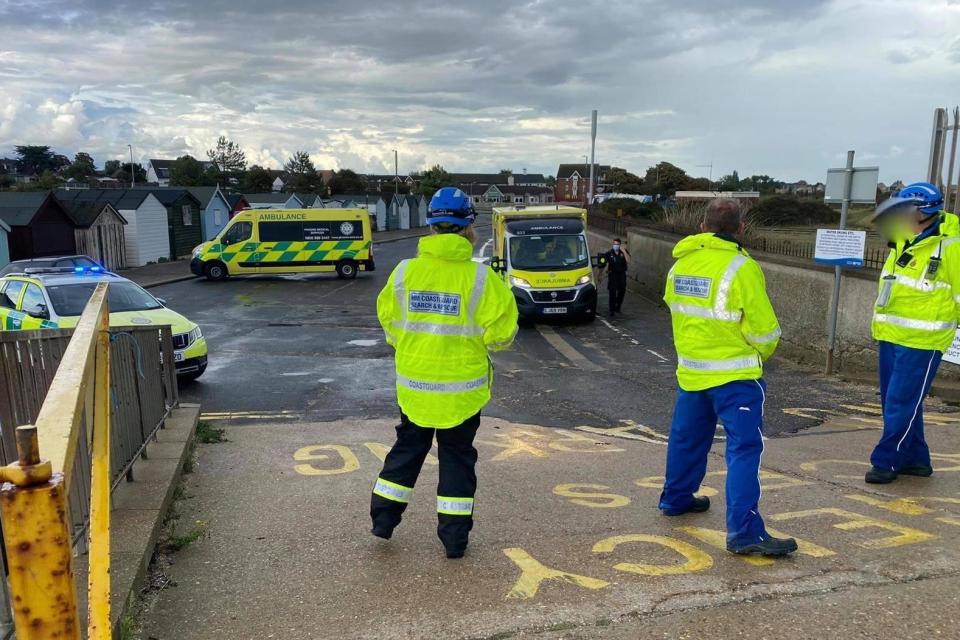 The children are now recovering at home after being treated for hypothermia (HM Coastguard Southend On Sea)